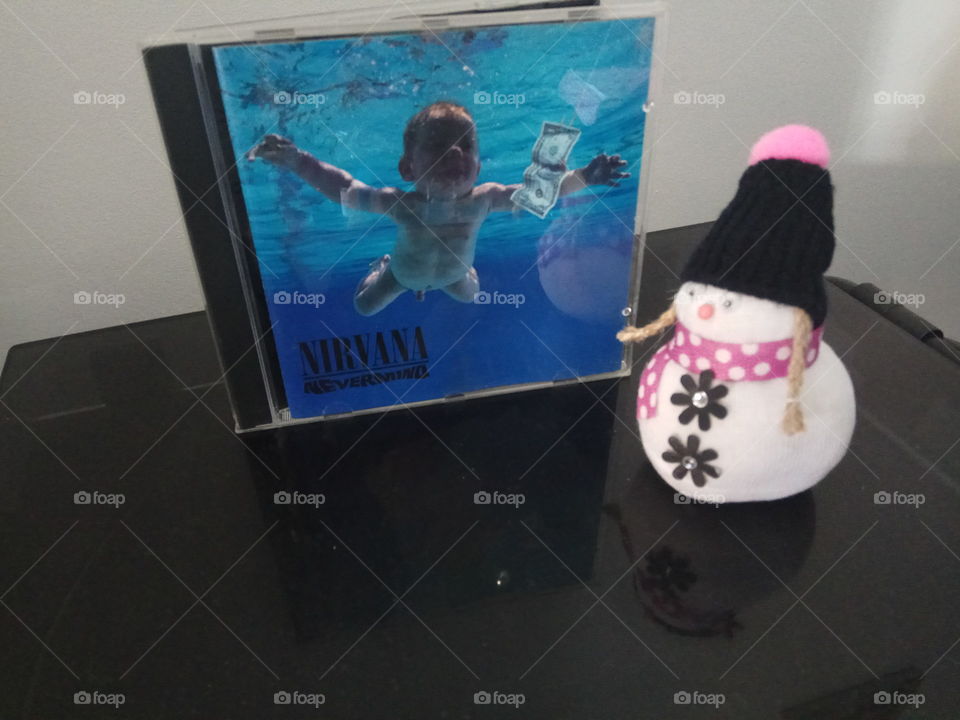 Little Zock with Nirvana's 'Nevermind' CD