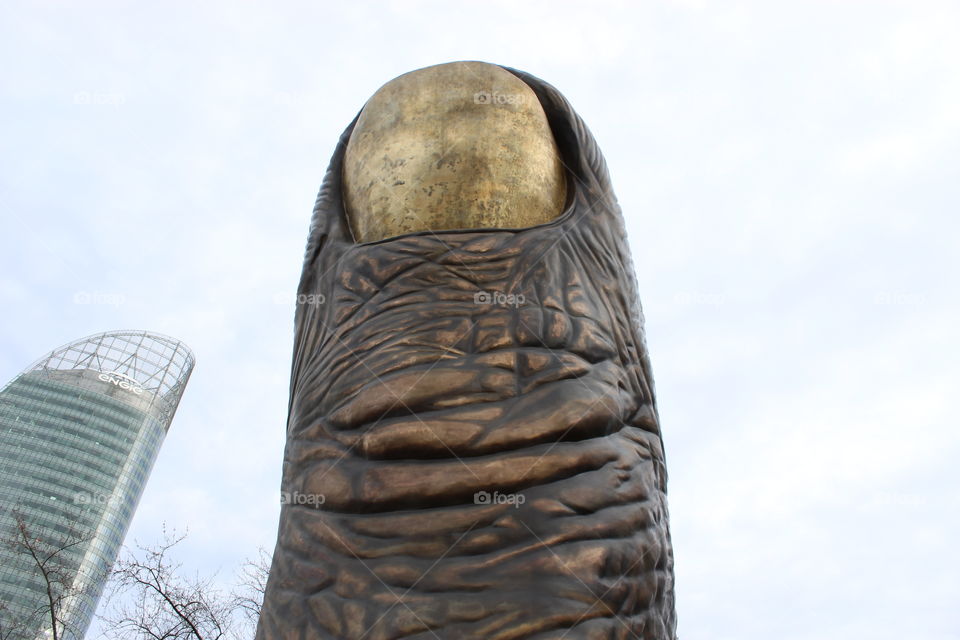 Fingernail statue