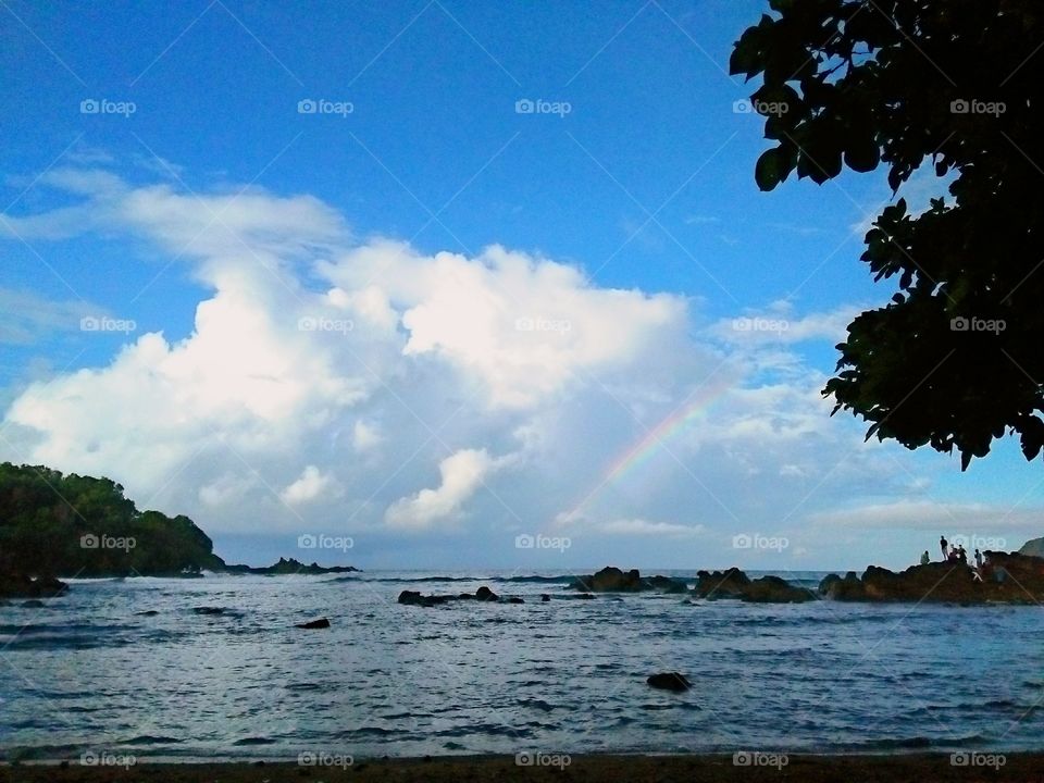 Rainbow In wedi ombo beach