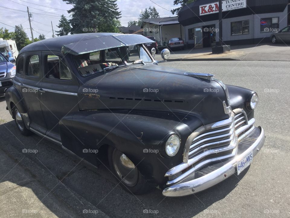 Vintage Car Going for a Ride