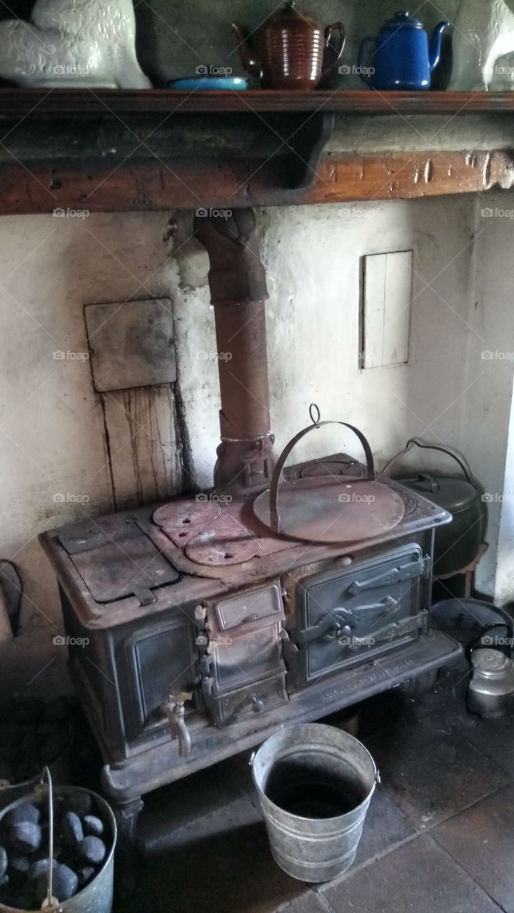 an old oven using coals...
in Ulster Folk Museum near Belfast