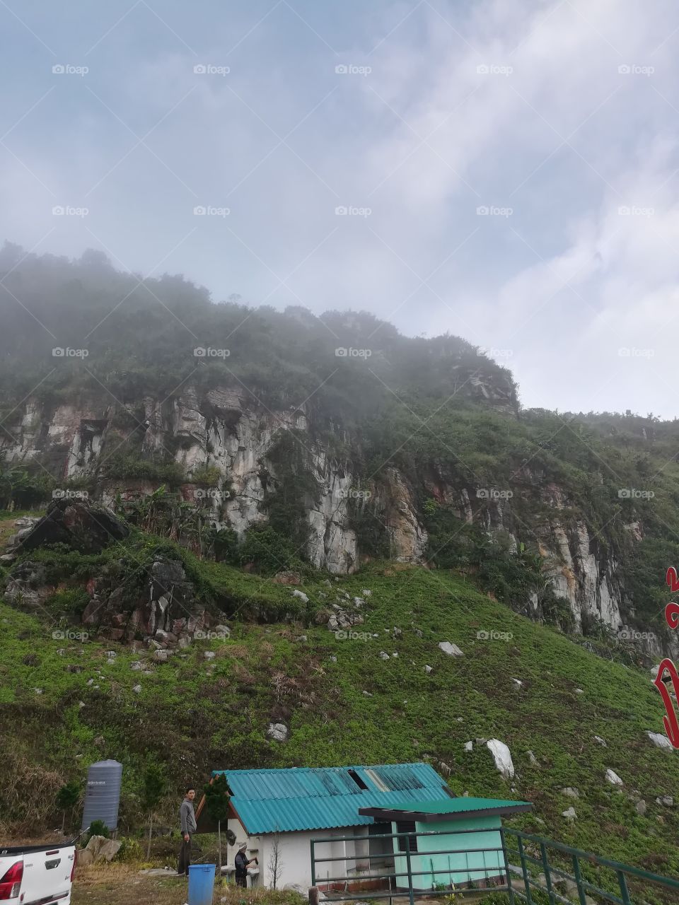 Mountain in countryside