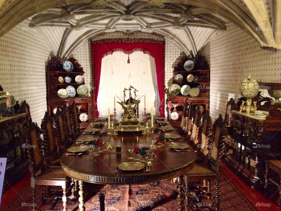dining table of the Portuguese royal family