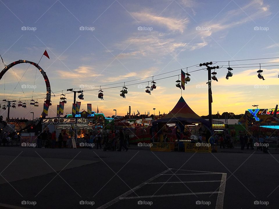 Evening at the fair