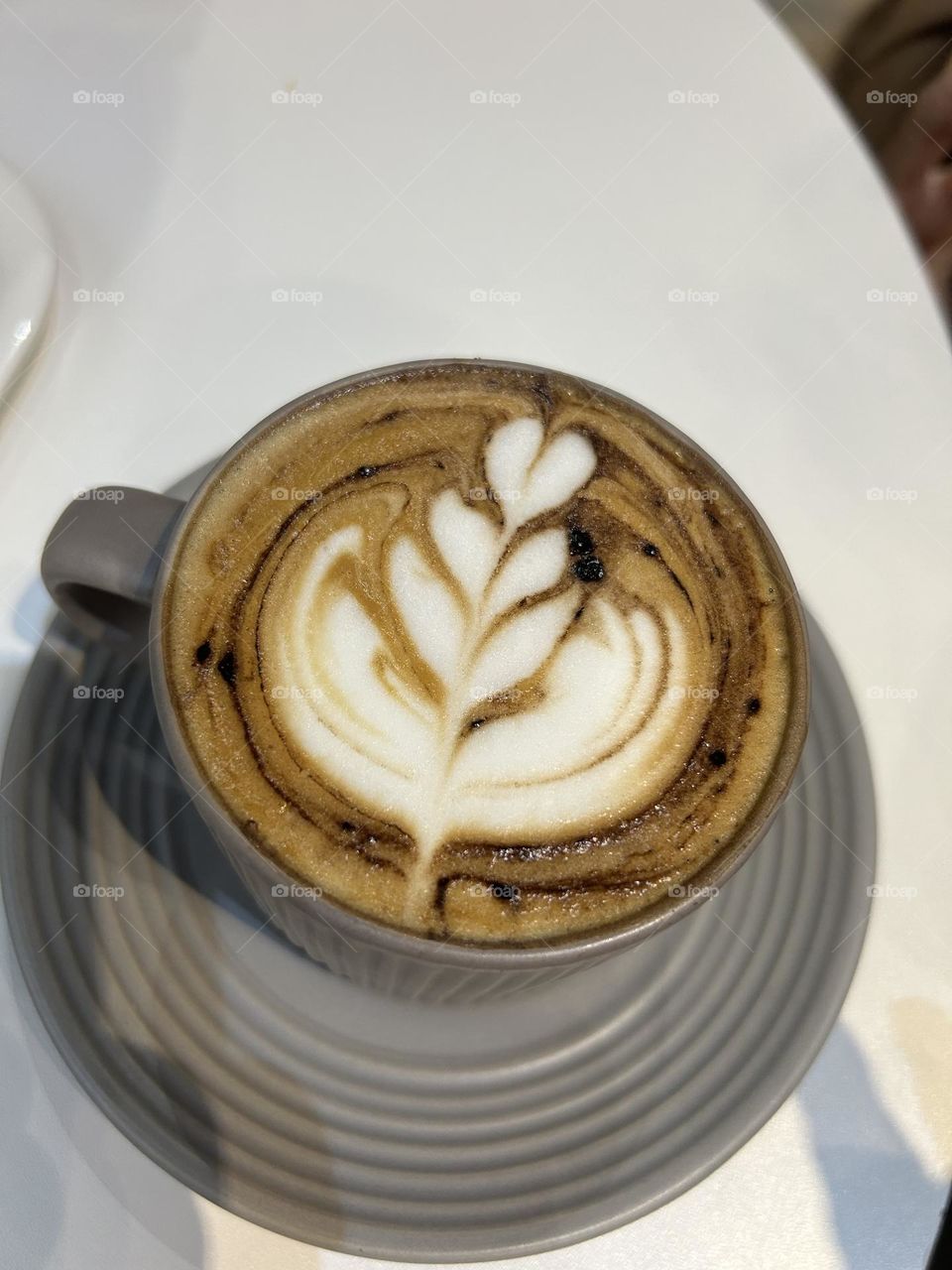 Latte art in  Cottage Cassia Bakery ,Georgetown Penang