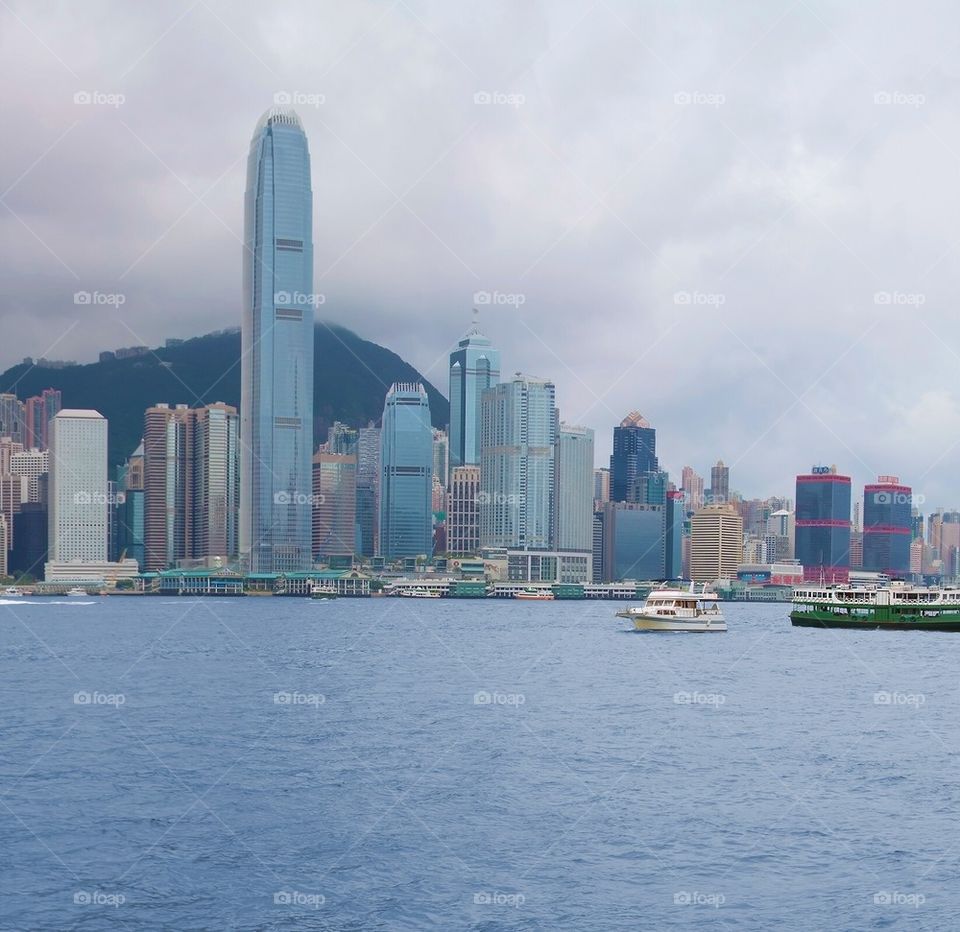 Hong Kong skyline panorama 