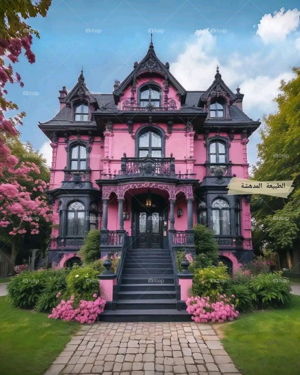 Glory be to God, the magnificent and picturesque view and the natural green trees are a view that is nothing more wonderful than it