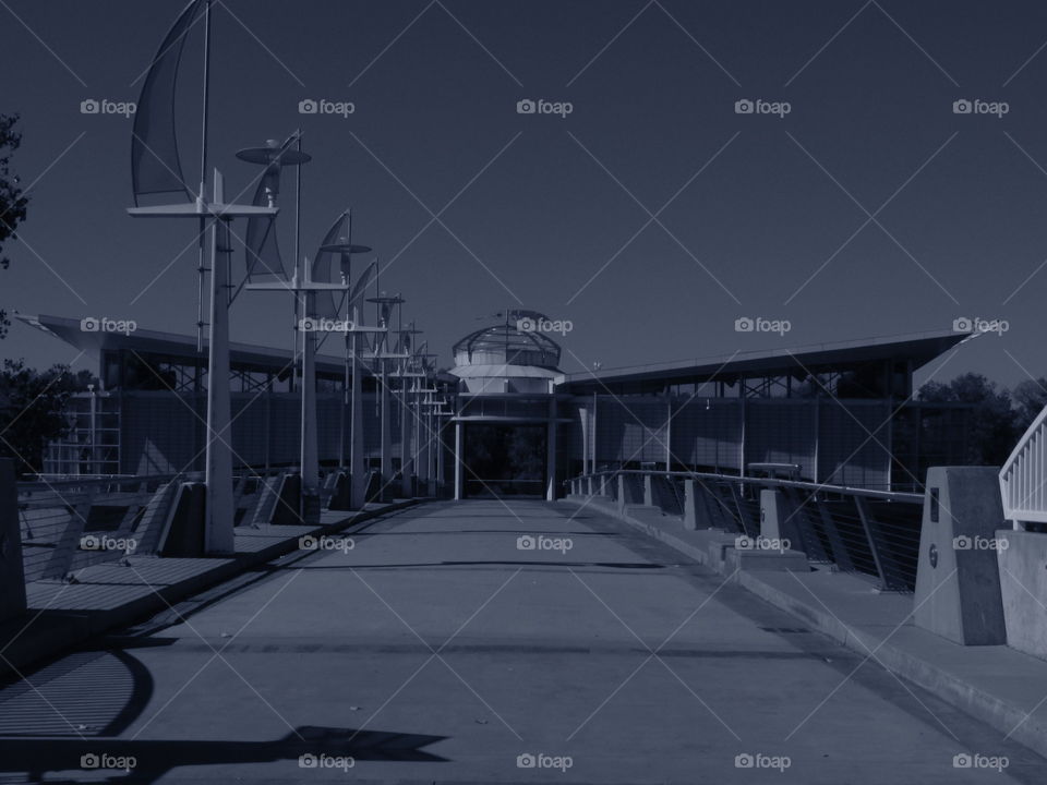 Sacramento water building. out in downtown Sacramento