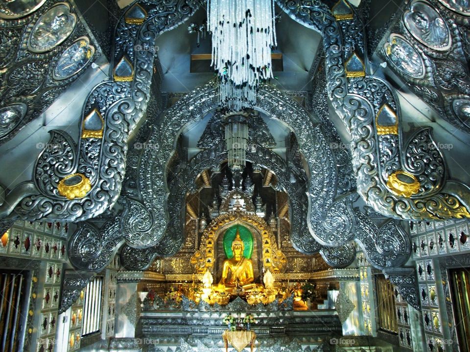 Power of the buddha in the silver temple