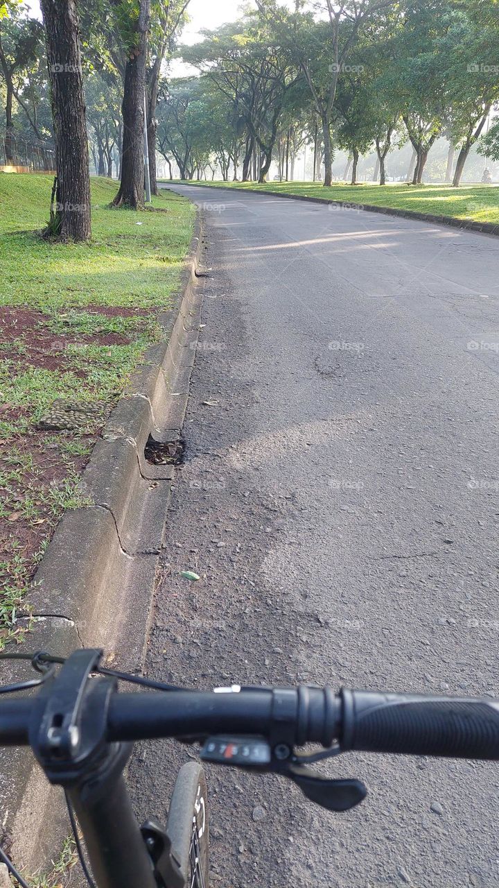 Indonesian streets in the morning