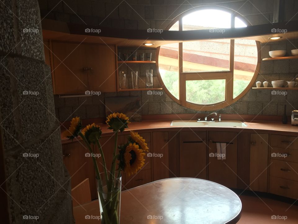 David Wright House. Kitchen view