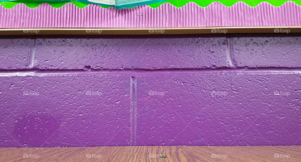Close-up of purple wall