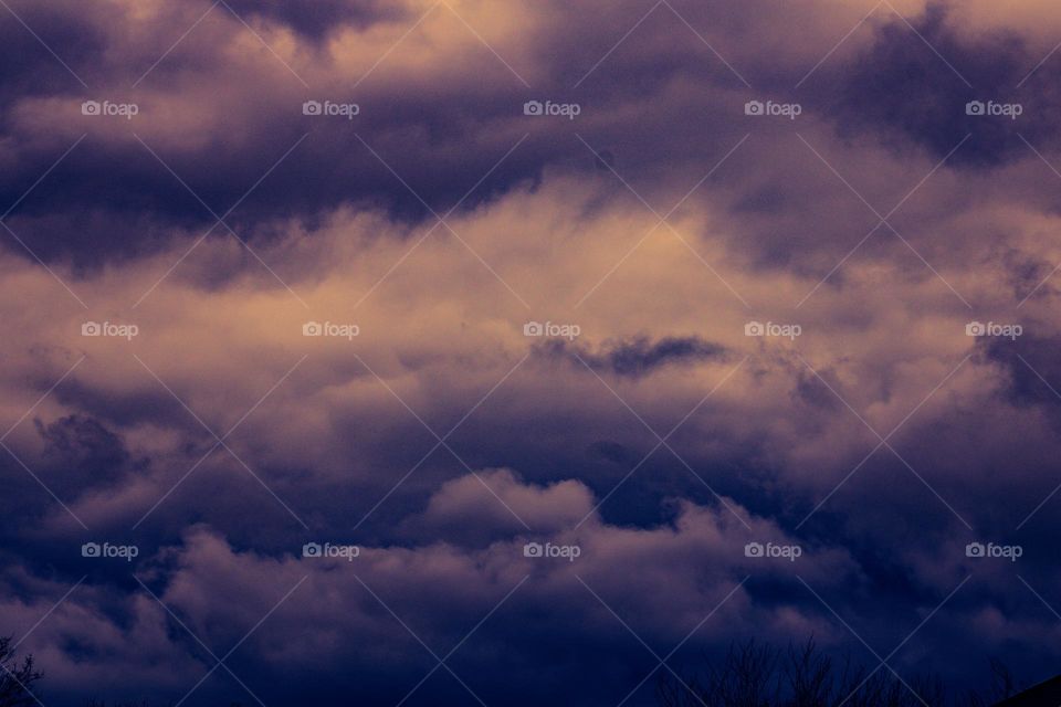 Storm clouds over the horizon