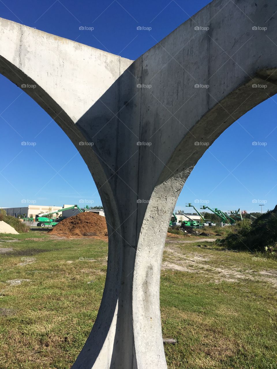 In a construction concrete box