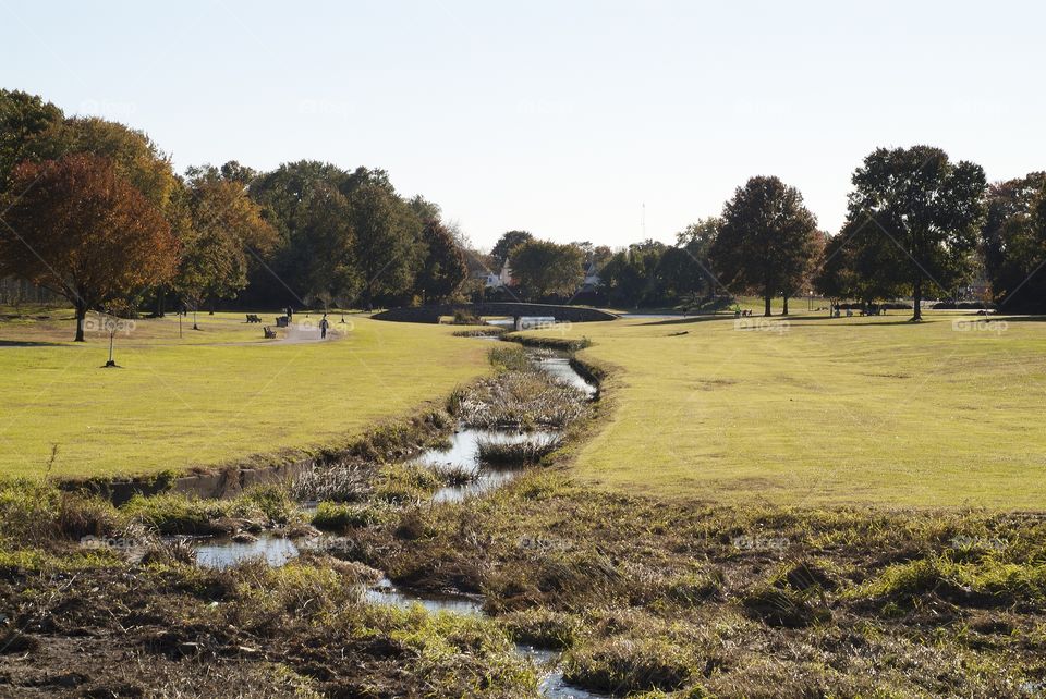 Spring Lake park in South Plainfield, New Jersey