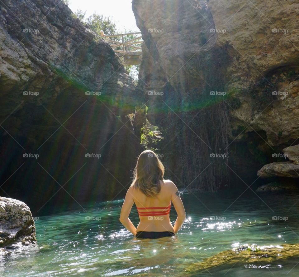 Cave#lake#nature#human#hair