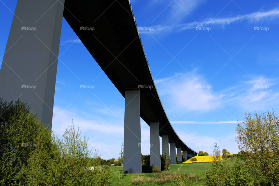 Bridge over the fields of Essen