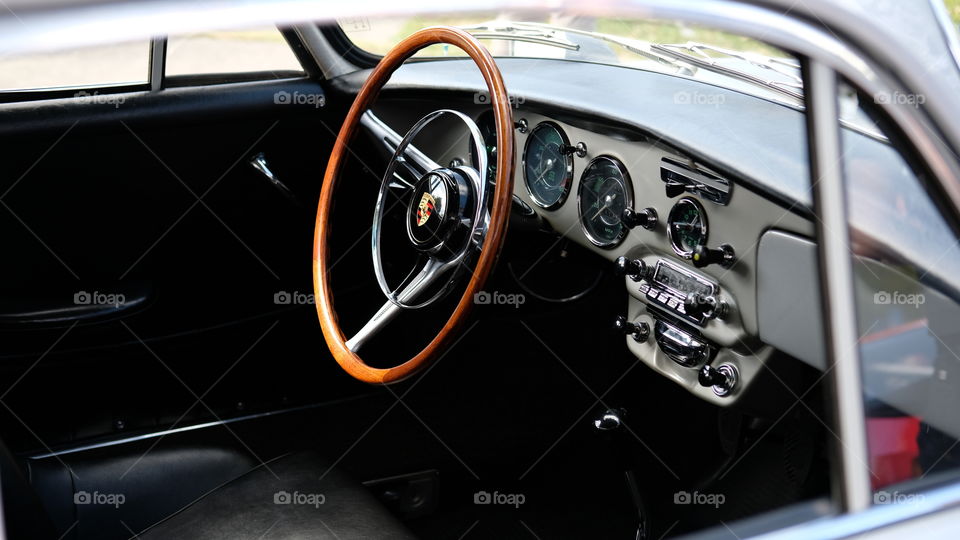 Classic car interior
