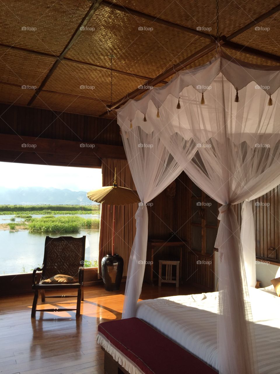 The view on the Inle lake 