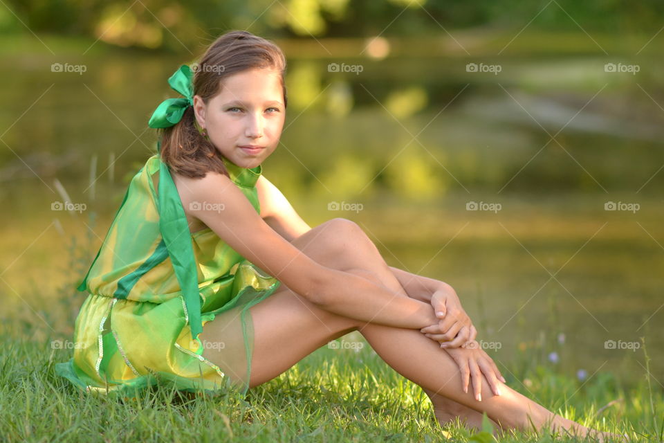 portrait of a girl in the Forest