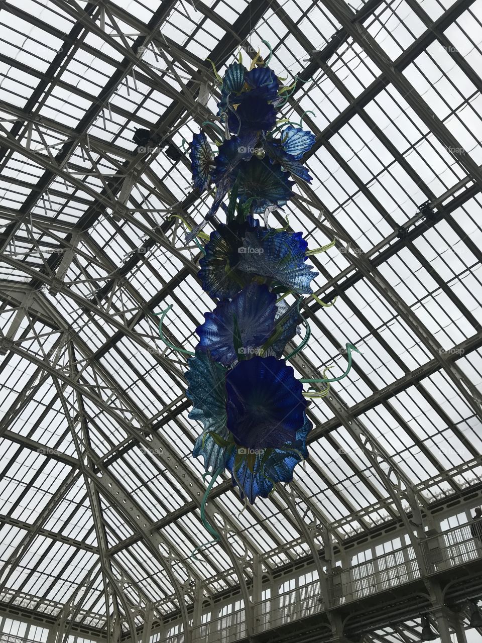 Hanging sculpture by Dale Chihuly, Kew, London 
