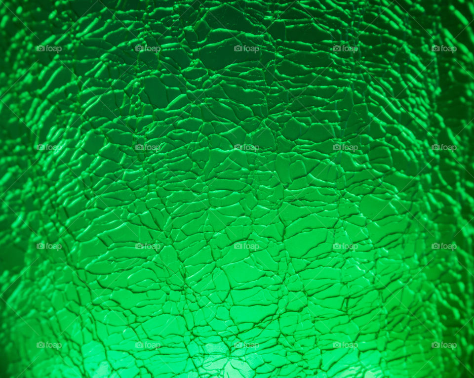Close-up of green shattered