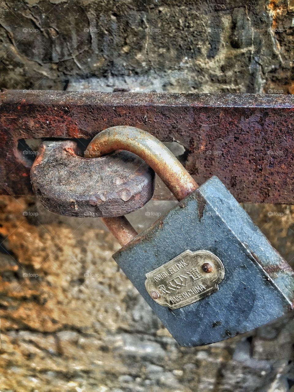 Arabic Lock. Padlock found in Beirut 