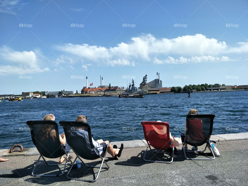 relax in summer at copenhagen denmark