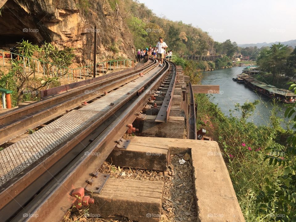 Death Railway in Kanchanaburi, Thailand.