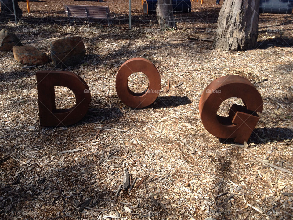 letters dog park bark by splicanka