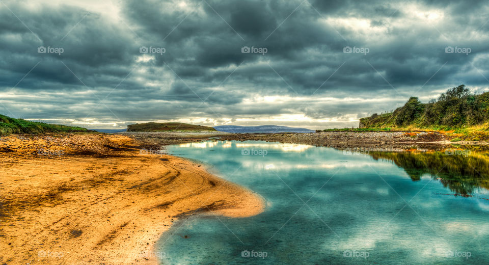 Blue lake by Atlantic