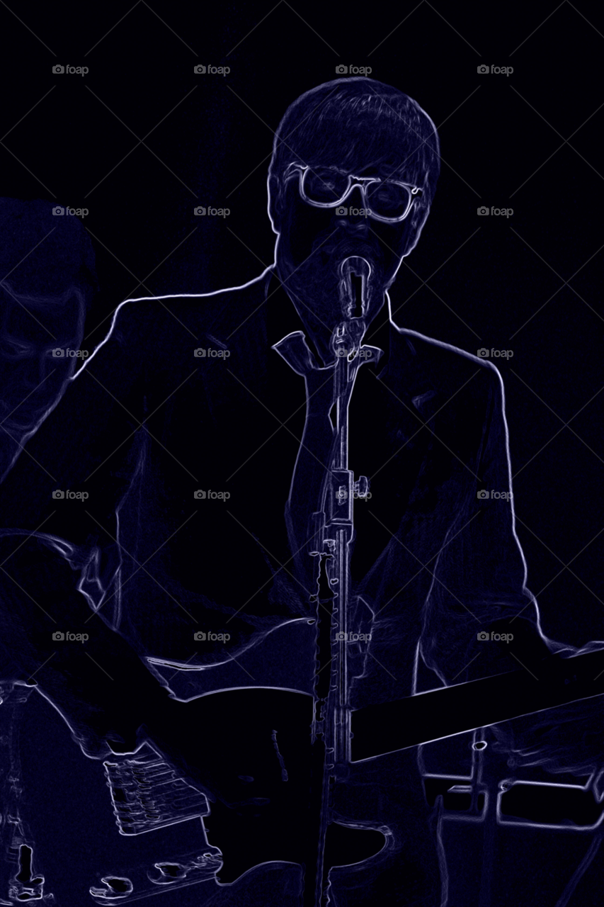 glasses guitar band microphone by leonbritton123