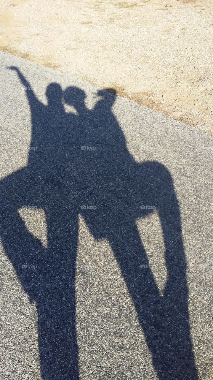 shadow friends in the park