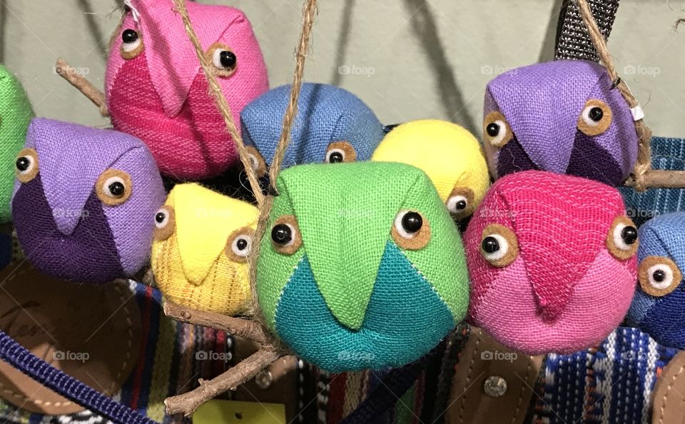 Funny little fabric owls 