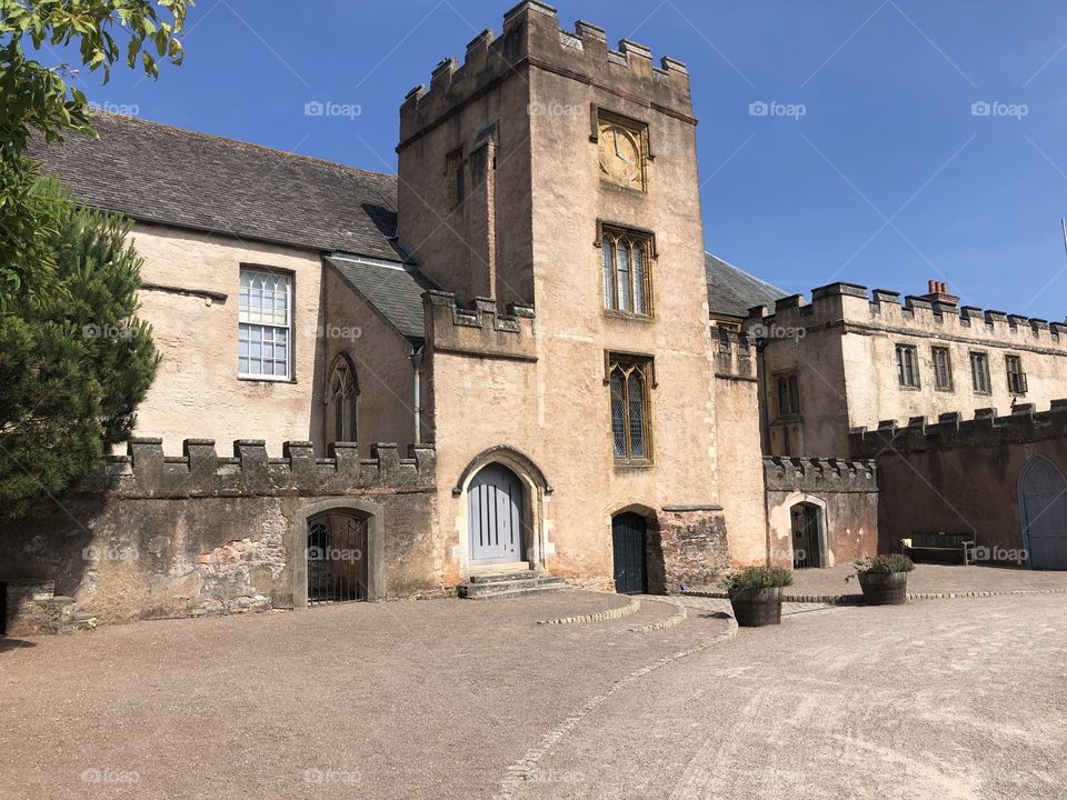 Torte Abbey Museum presenting as very elegant against a backdrop of unbroken sunshine.