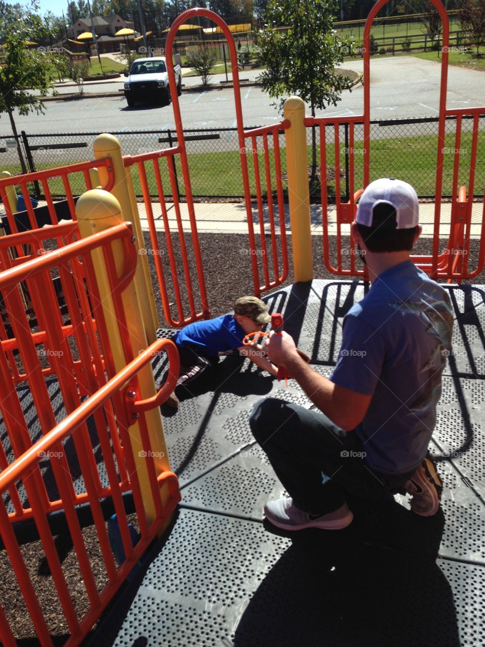 Park fun with dad 