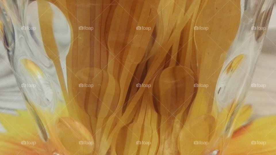 glas with pasta inside