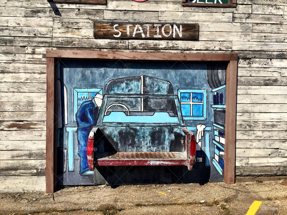 Vintage sign in McCall Idaho.