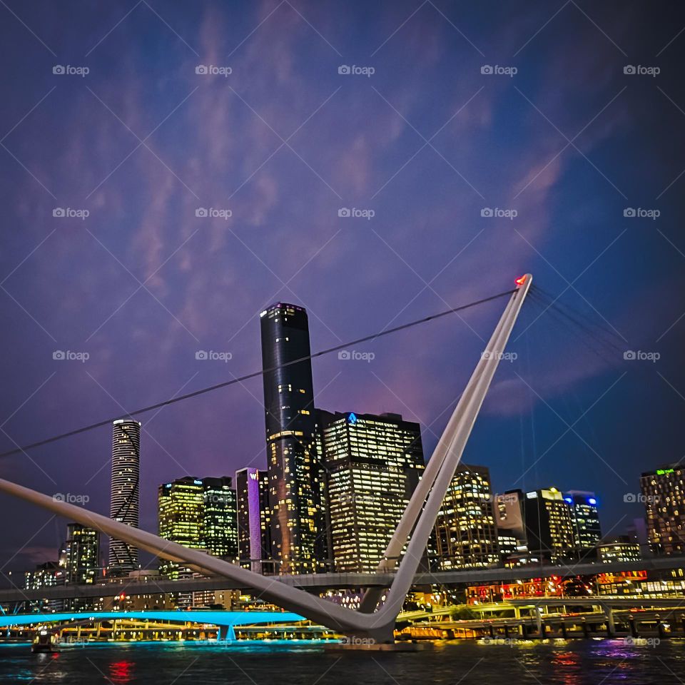 Brisbane city by night