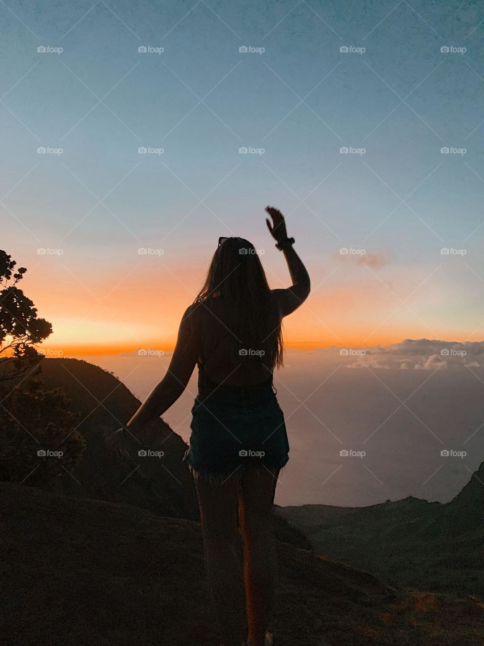 sunset in the clouds