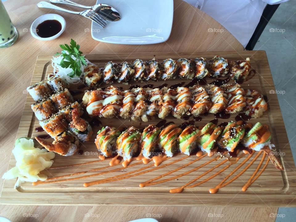 sushi rolls