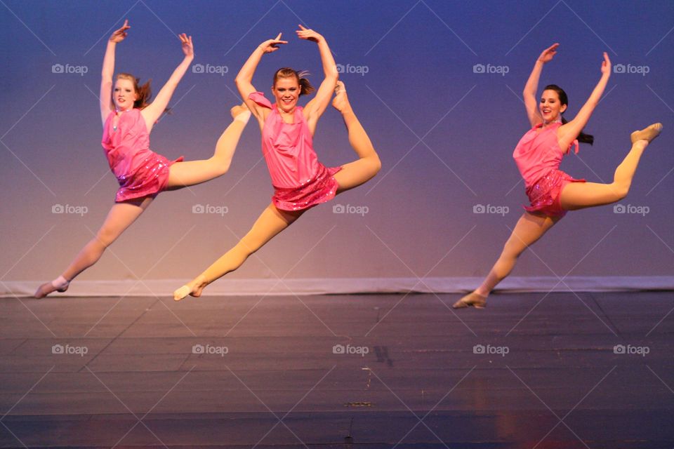 Ballet dancers performing on stage