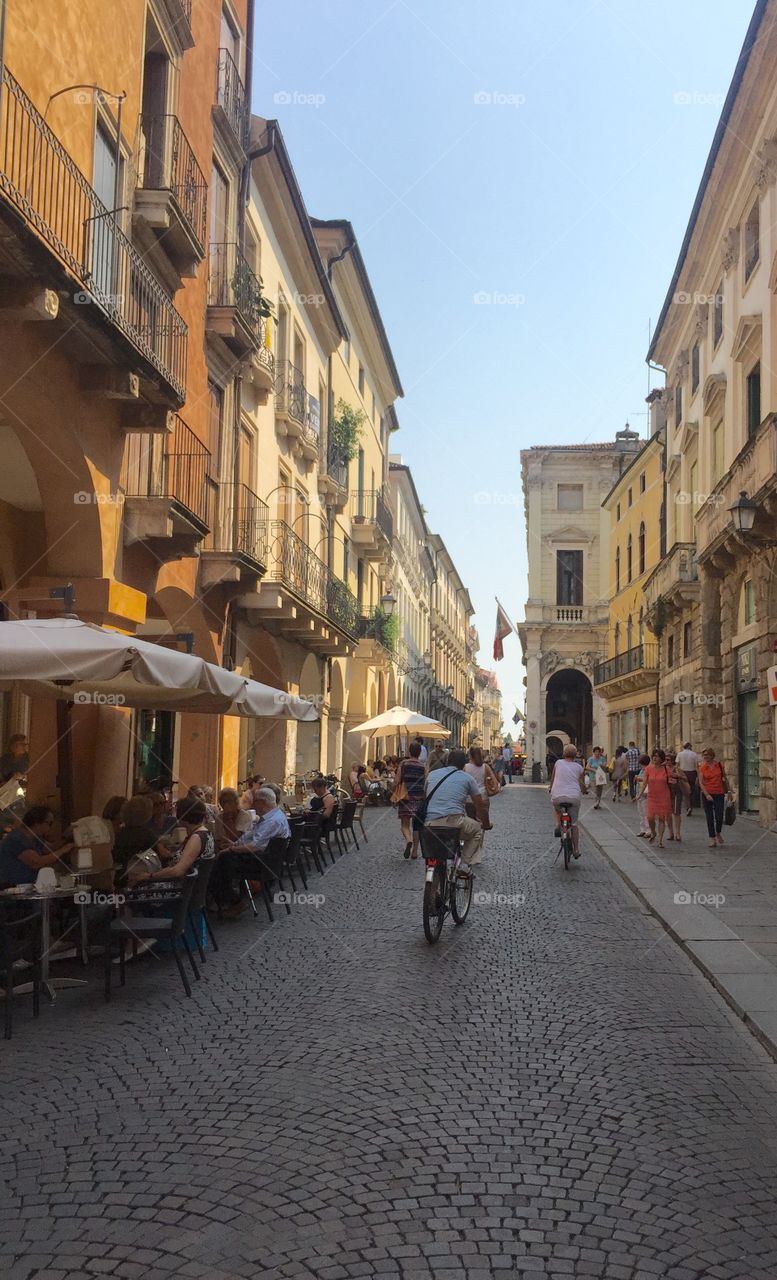 Street in Vicenza, Italy