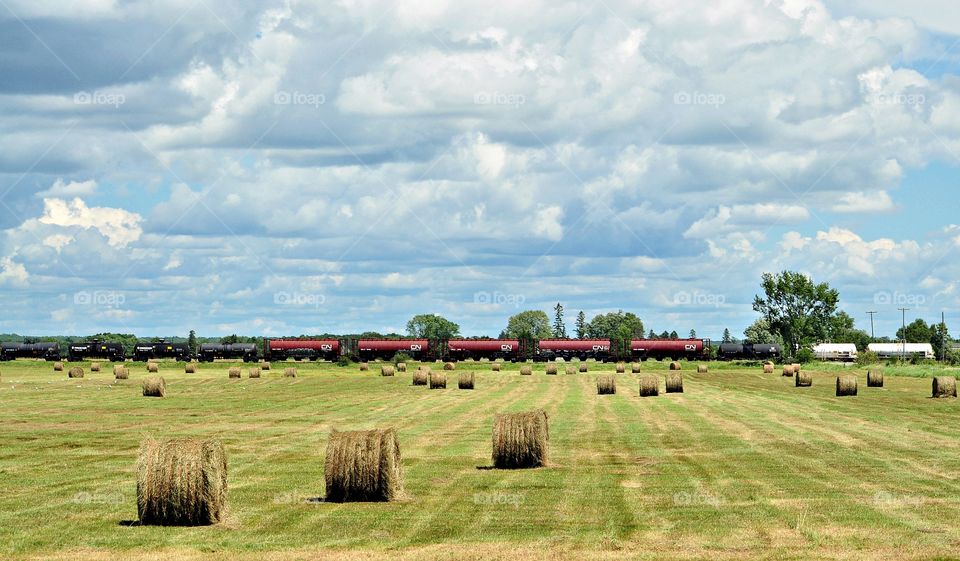 Train is passing by