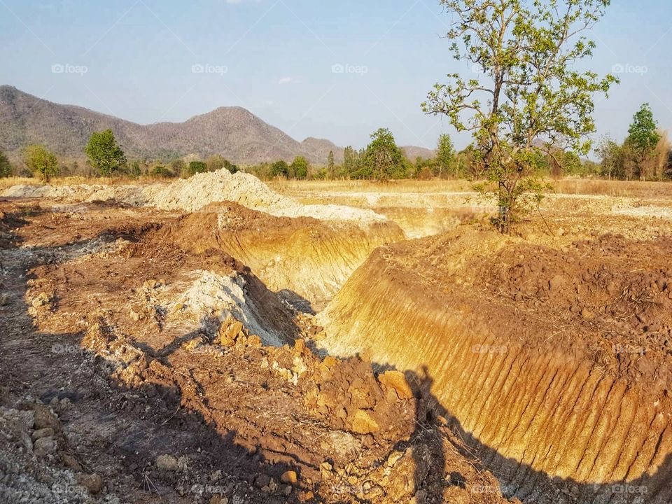 Dig a pond for agriculture