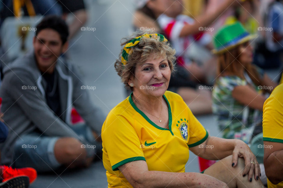 FIFA Fan Fest in Moscow, Russia, Brazil vs Serbia, 27 June 2018