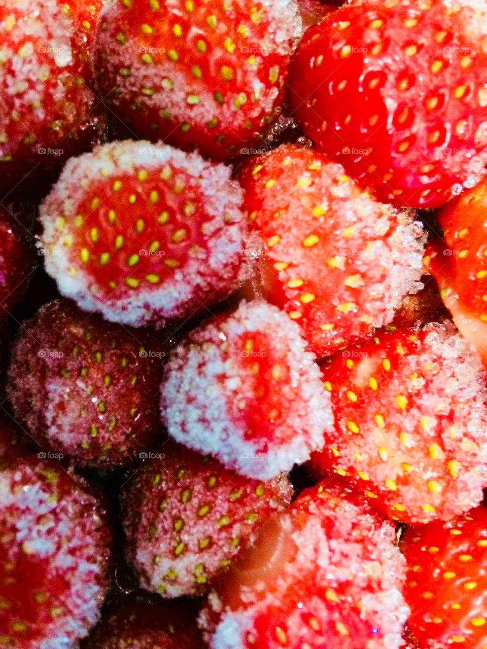 Frozen strawberries 
