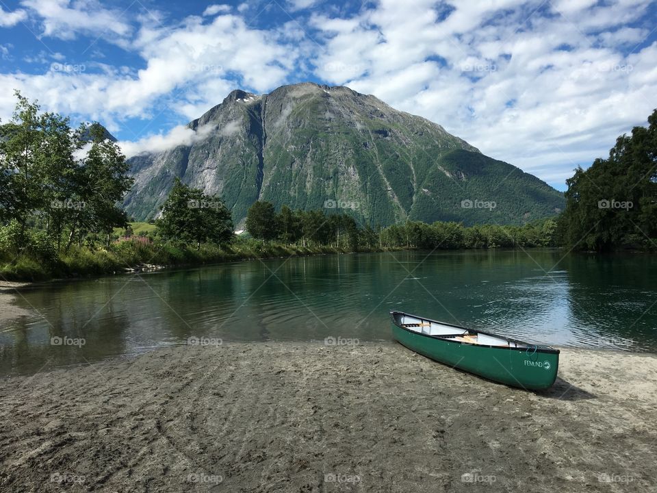 Water, Lake, No Person, Canoe, Travel