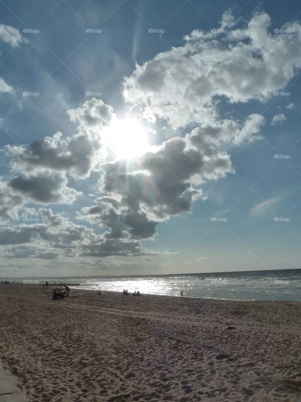 sunset in Deauville Normandy France