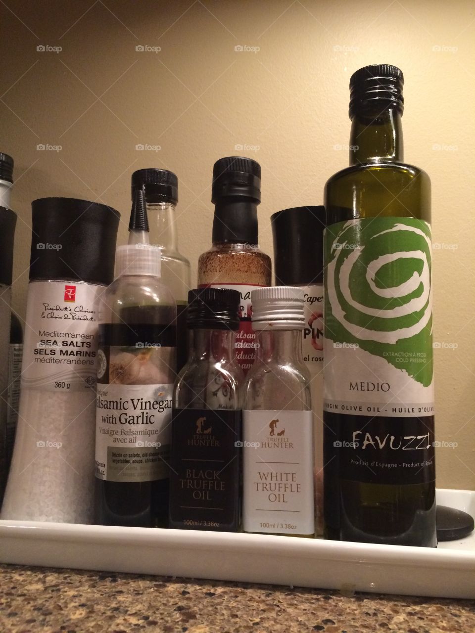 A mixture of oils and spices